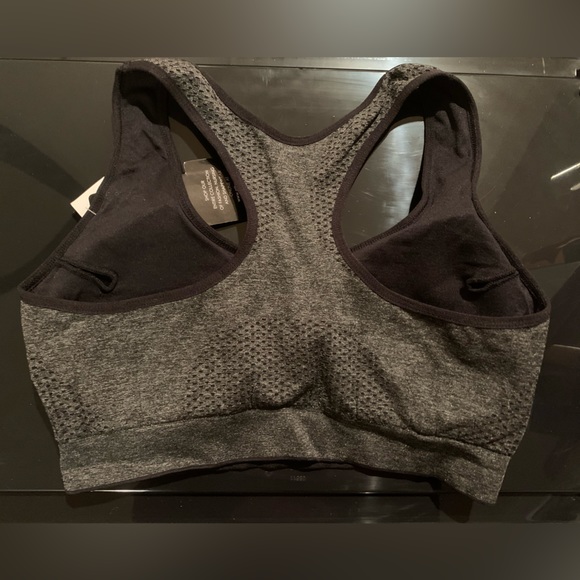 QT Intimates “Danica” Sport Bra Gray/Black Size XL Style E9003 - Picture 2 of 3